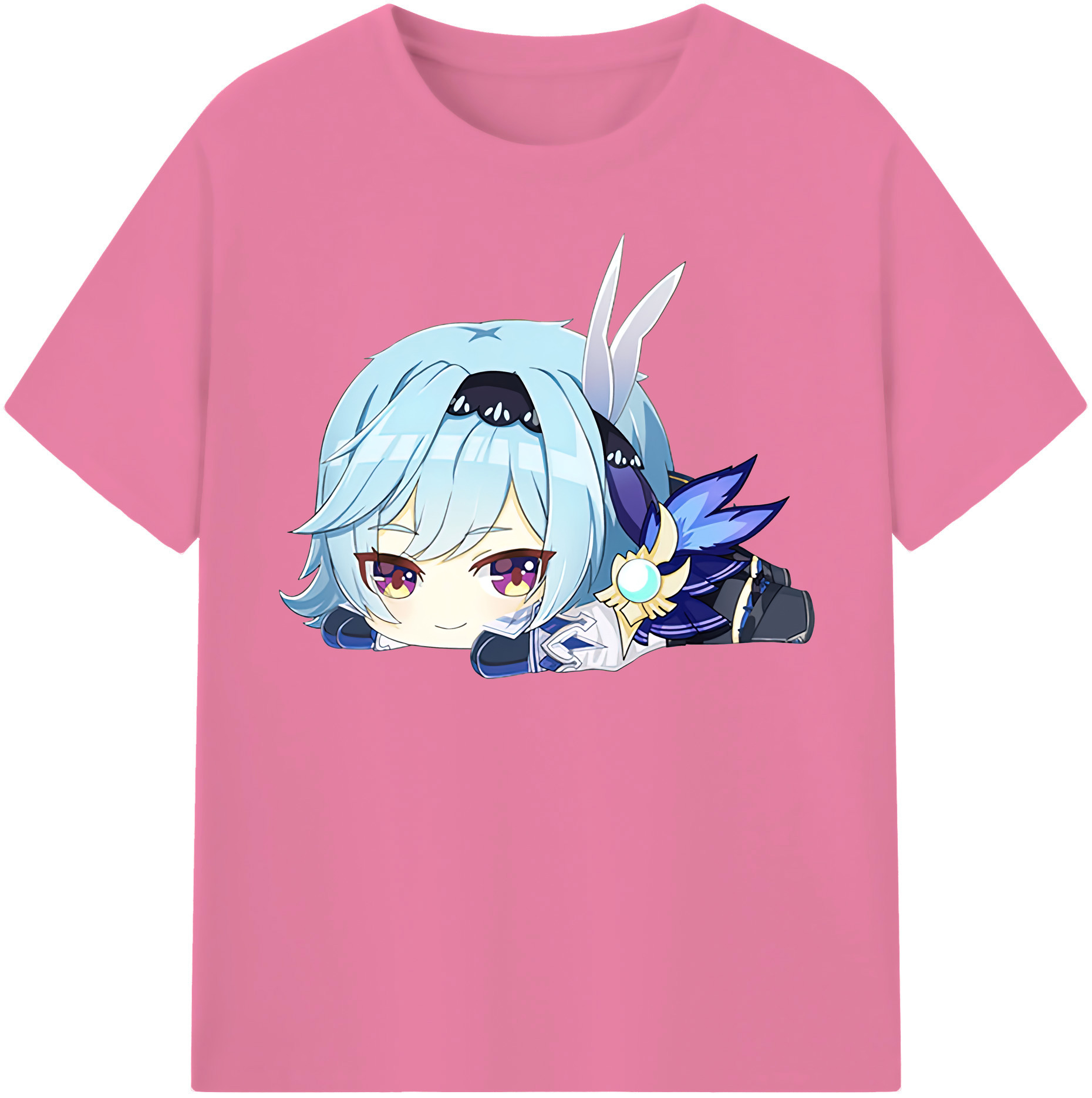 げんし神 优菈 ゆうら genshin Yūra 綿100％半袖Tシャツ（フロントプリント）